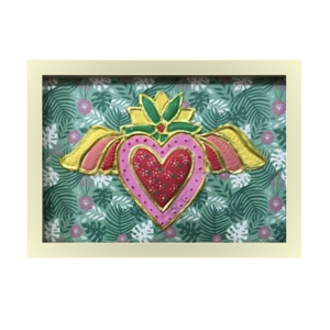 Cuadro Corazón Rosado